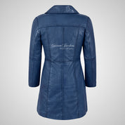 MIDDLETON Ladies Leather Coat Casual Long Blouson Jacket