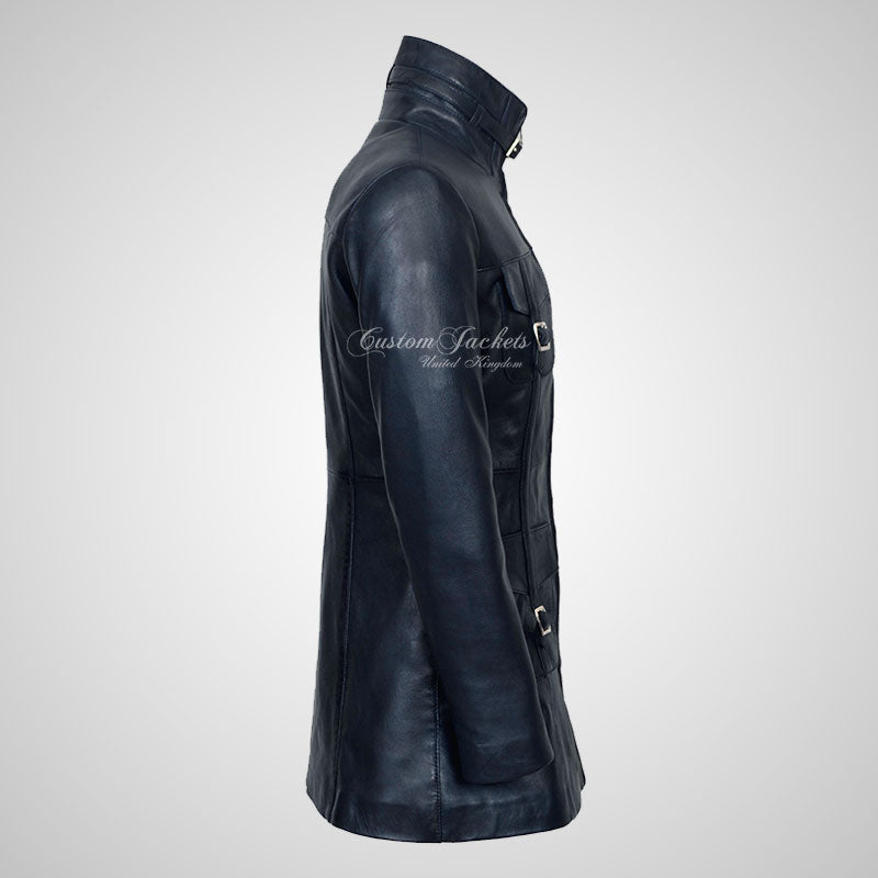 GINVERA Ladies Hip Length Blouson Jacket Soft Lambskin Leather